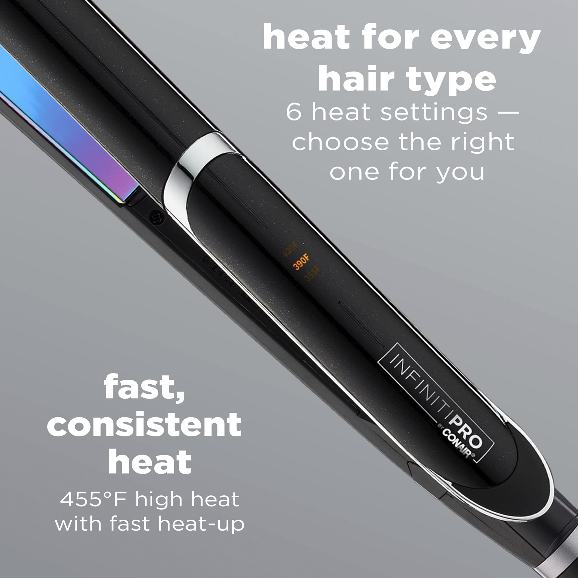 InfinitiPro by Conair 1 in. Rainbow Titanium Flat Iron Pack of 3 Walmart