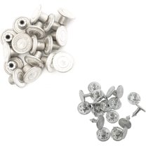 14mm Shiny Gunmetal Jeans Buttons With Pins Replacement Snap