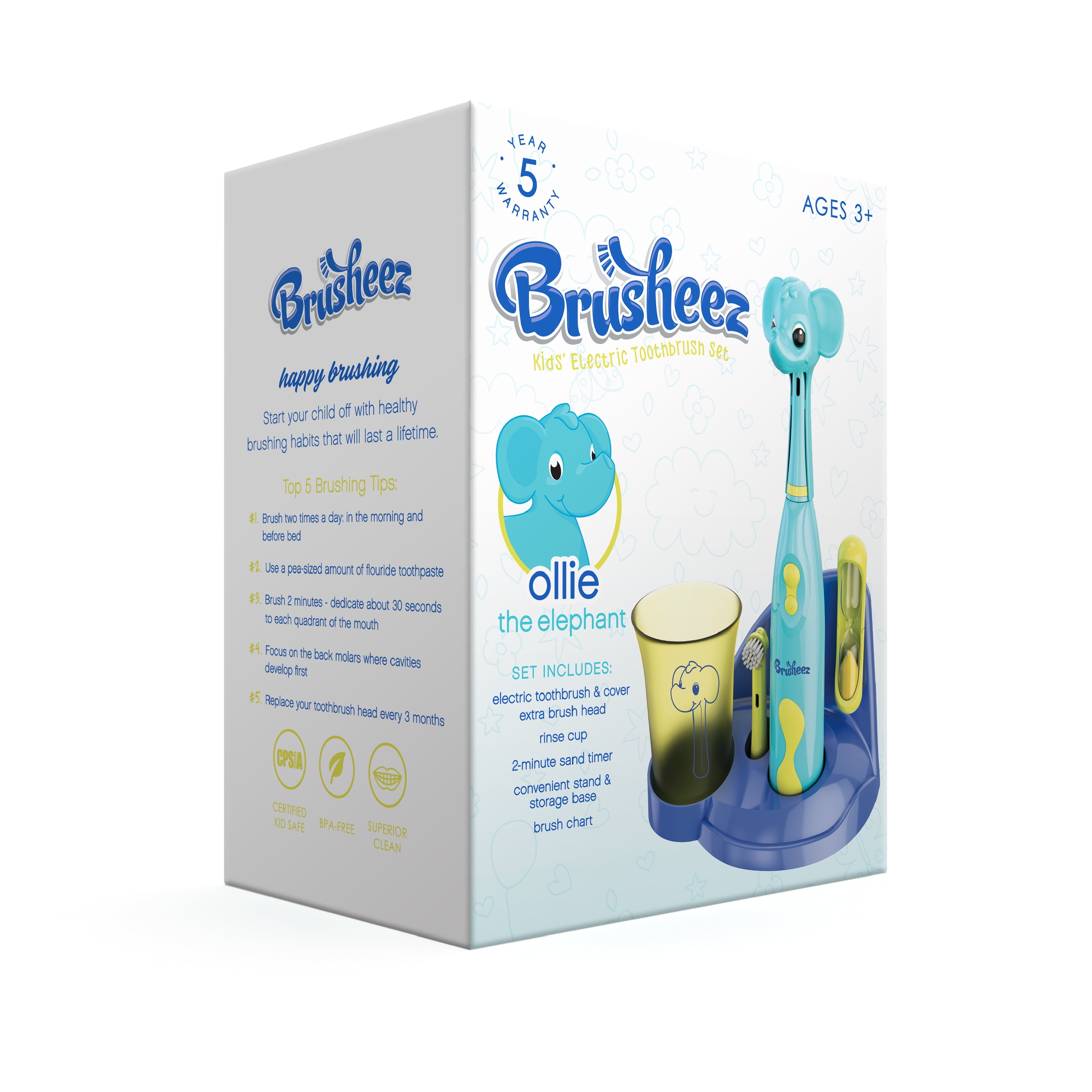 brusheez s electric toothbrush set