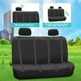 thumbnail image 6 of FH Group Cloth Car Seat Covers - Universal Fit Automotive Seat Covers, Solid Back Seat Cover - Full Set, 6 of 8