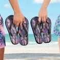 thumbnail image 5 of YAZAOOSummer Flip Flops Creatively Stained Glass Flutter Simple Beach Sandals, 5 of 8