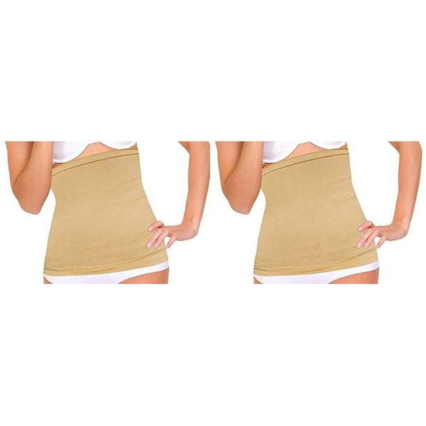ExtraWide for Max Coverage Slimming Stomach Wrap in Nude