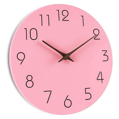 DESIGNICE Wall Clock,Modern and Minimalist Design Kitchen Clock,Versatile Size Options Wall Clocks Battery Operated,Style4