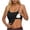 AAB28-Black, variant on Camisole With Built In Bra For Women Adjustable Spaghetti Strap Ribbed Tank Tops Stretch Cami Crop Tops With Shelf Bras Black 2XL