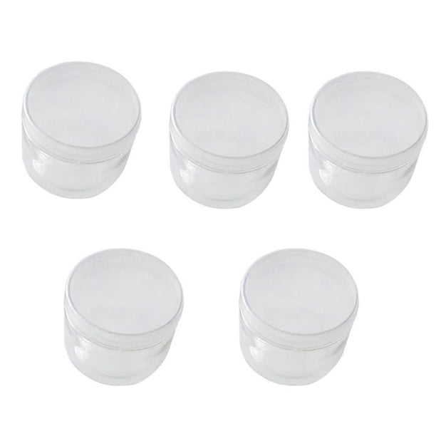 White Plastic Storage Box with Lid for Bathroom Use Clear Design 5pcs South Korea Style