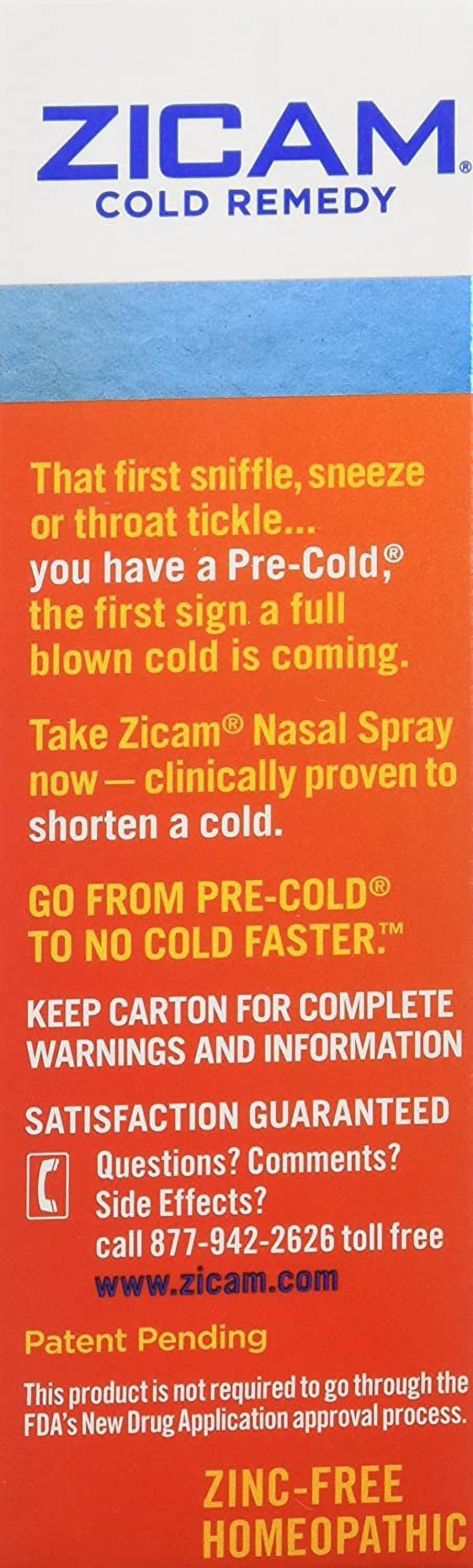 Zicam Cold Remedy Shorten Cold + Multi-Symptom Nasal Relief 0.5oz, 11-Pack