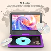 BOIFUN 12.5 Portable DVD Player with 10.5 Swivel HD Screen for Car and Kids, 5h Rechargeable Battery, Support Multiple Disc Formats/Sync TV