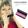 thumbnail image 4 of 10 Hole 20 Tone Harmonica Portable Harmonica Adults Gift 10 Hole 20 Tone Harmonica (Pink), 4 of 8