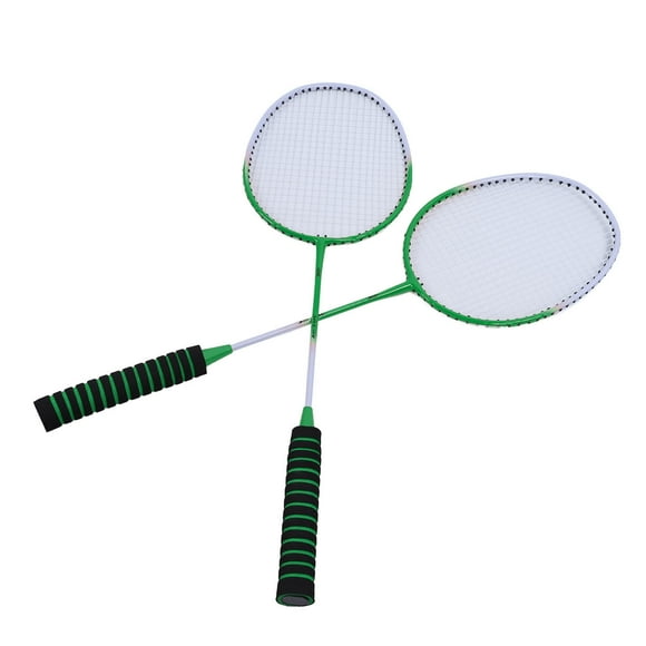 Badminton Set Professional Iron Alloy Badminton Racket with Integrated Shock Absorbing System with 3 Shuttlecocks and Bag