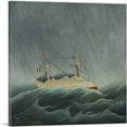 thumbnail image 1 of ARTCANVAS The Storm Tossed Vessel 1899 Canvas Art Print by Henri Rousseau - Size: 12" x 12" (0.75" Deep), 1 of 9