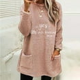thumbnail image 1 of DPTALR Blouse de Noël pour Femmes à Col Rond et Manches Longues, Ample, Imprimée, avec Poche, Chaude pour l'Hiver, 1 of 4