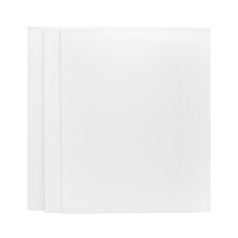 GOTIDEAL Canvases for Painting, 16x20 inch of 5 Pack, Professional Primed  White Blank Flat Canvas Panels- 100% Cotton Artist Canvas Boards for