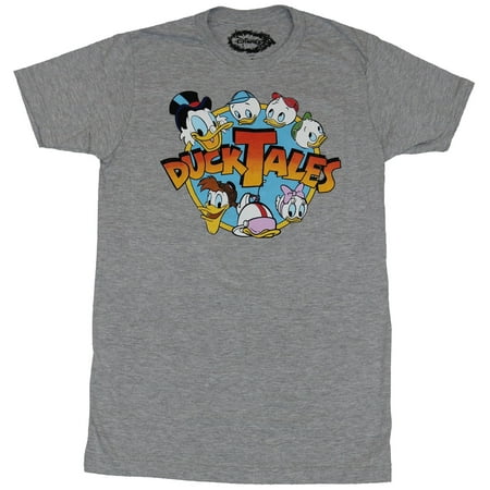 - Duck Tales Mens T-Shirt - Ducktales Classic Logo Head Circled Image