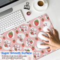 thumbnail image 4 of Long Mouse Pads for Desk,Pink Cow Strawberry Pattern Desk Mats on Top Of Desks, Desk Mouse Pad Extra Large with 3mm Non-Slip Base and Stitched Edge for Gaming,Office,Work,Home 35.4"x15.7", 4 of 6