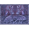 thumbnail image 1 of Ahgly Company Indoor Rectangle Animal Blue Traditional Area Rugs, 3' x 5', 1 of 4