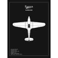 thumbnail image 2 of Rogan, Mark 15x18 White Modern Wood Framed Museum Art Print Titled - BP Hawker Hurricane Black, 2 of 4