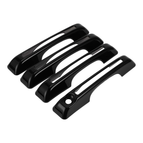 Unique Bargains 1 Set Exterior Decoration Protector for Ford Maverick 2022-2023 Car Door Handle Protector ABS Glossy Black