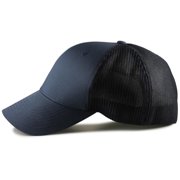 Flexfit Fitted Mesh Big Trucker Hat (Navy)