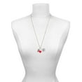 thumbnail image 3 of Delight Jewelry Silvertone Antiqued Owl - Red Heart Nurse Strong Zoe Necklace, 3 of 4