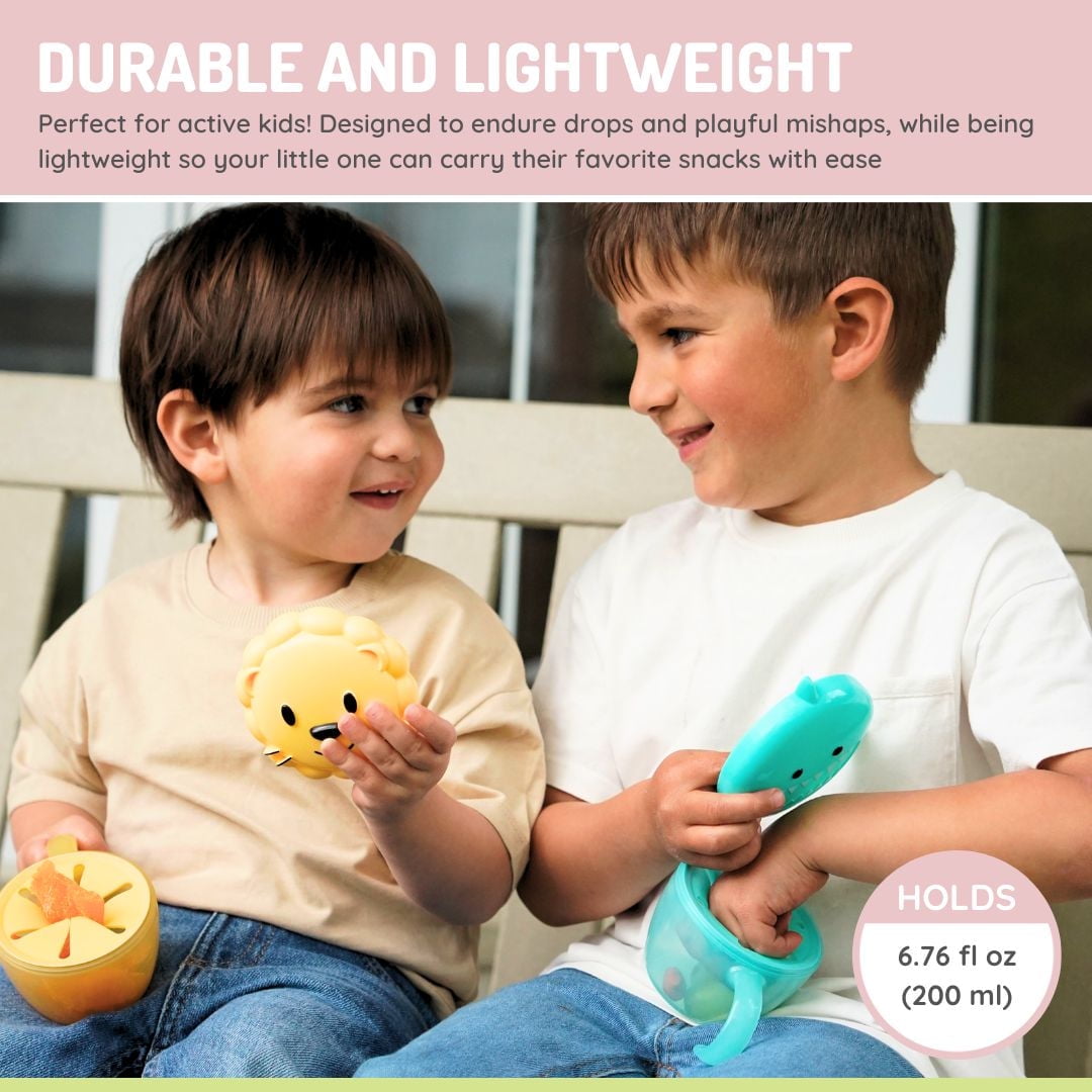 Contenants à collation en forme d’animaux avec piège à doigts pour les tout-petits, les enfants et les adultes