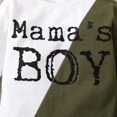 thumbnail image 3 of Patpat 2pcs Baby Letter Print Color Block Long-sleeve Romper and Hollow-out Trousers Set, 3 of 5