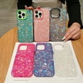 thumbnail image 7 of Decase for iPhone 15 Plus, Luxury Glossy Glitter Shining Sea Shell Pattern Drop Protection Case Fashionable Shockproof Slim Smooth Phone Cover for Women Girls,black, 7 of 7