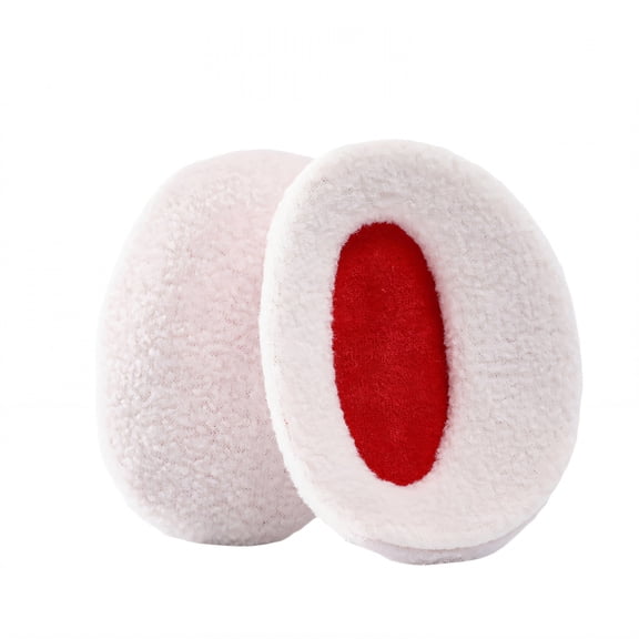 TELOLY Ear Muffs,Breathable Lightweight Fabric Earmuffs for Women Winter,All-Day Ear Comfort Ear Muffs,White,S