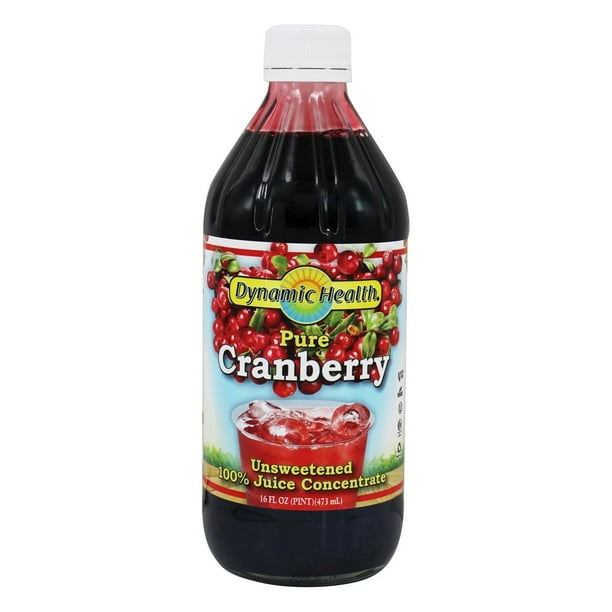 Dynamic Health Unsweetened 100 Juice Concentrate Pure Cranberry 16 fl. oz.