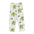 thumbnail image 4 of Fotbe Dinosaur on Excavator Women's Pajama Pants,Sleepwear Pants,Pj Bottoms Drawstring And Pockets-Medium, 4 of 9