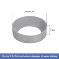 thumbnail image 2 of Uxcell 4pcs Protective Silicone Bottle Boot/Sleeve, Non slip Bottom Cover Cap for Water Bottle Grey 65mm, 2 of 5