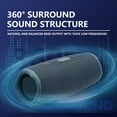thumbnail image 6 of Outdoor Portable Bluetooth Speaker, High Power Shock Subwoofer, Long Standby, Wireless, HiFi Stereo Sound, IPx6 Waterproof, with Radio, Wired/Bluetooth Connection, 360° Sound, 6 of 8
