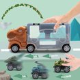 thumbnail image 4 of NimJoy Dinosaur Carrier Truck Toys for Boys 3-6 Years Girls W/3 Mutil-Color Pull Back Dino Vehicle Cars Preschool Toys Gifts to Toddler, Bonus Activity Play Mat, 4 of 8