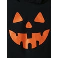 thumbnail image 5 of WIBACKER Newborn Halloween Cattle Horn Hoodie Girl Boy Pumpkin Romper Bubble Sweatshirt Bodysuit Fall Outfit Baby Clothes, 5 of 9