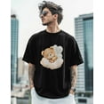thumbnail image 3 of Men's T-Shirt Sleeping Bear Cloud Cute Cartoon Short Sleeve Casual Tee Classic Crew Neck T-Shirt for Men, 2XL, 3 of 7