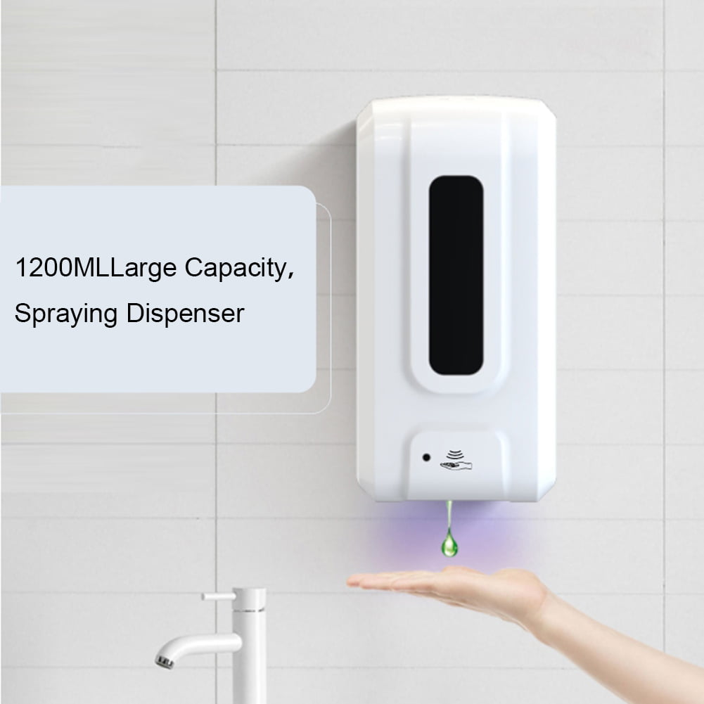 1200ML Automatic Induction Disinfection Soap Alcohol Sprayer Touchless Dispenser