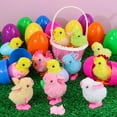 thumbnail image 4 of 24 Pack Easter Egg Fillers with Bunny Plush, Filled Mini Stuffed Animal Kids Easter Basket Stuffers with Toys Inside Eggs Hunts Party Favors for Kids Toddler Teens Boys Girls, 4 of 10