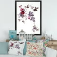 thumbnail image 3 of Designart 'Purple Wildflowers On White II' Traditional Framed Art Print, 3 of 4