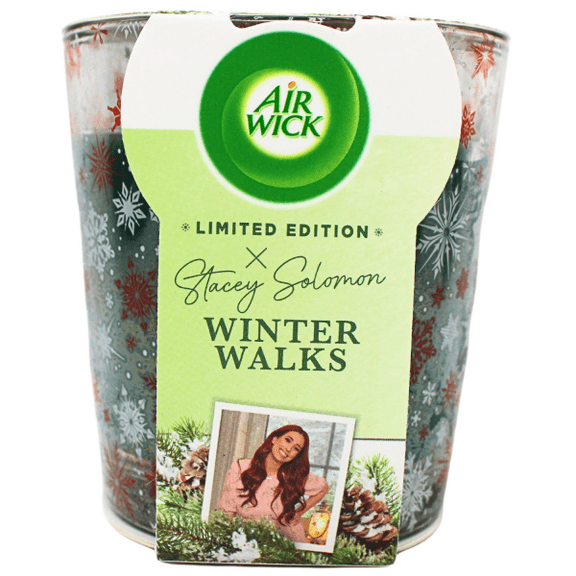 Air Wick Limited Edition Winter Walks Pine Candle, 3 Pack