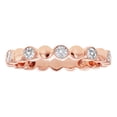 thumbnail image 5 of 14kt Rose Gold 1/7ct. Diamonds Geometric Eternity Wedding Band Ring, 5 of 5