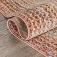 thumbnail image 5 of Well Woven Raggi Vintage Blush Pink Chindi Braided Pattern Runner Rug 7x9 (7'6" x 9'6"), 5 of 8