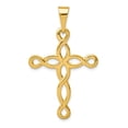 thumbnail image 5 of 14k Yellow Gold Polished Cross Charm Pendant, 5 of 7
