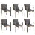 thumbnail image 2 of Bowery Hill PE Rattan 7 Piece Set Modular Garden Dining Set in Gray, 2 of 15