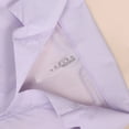 thumbnail image 4 of Women's 3/4 Sleeve V Neck Cover Up Shirt Dress Sheer Mesh Breathable Mini Dress for Beach Travel Purple L, 4 of 4