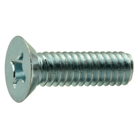 

#12-24 x 3/4 Zinc Plated Steel Coarse Thread Phillips Flat Undercut Head Machine Screws