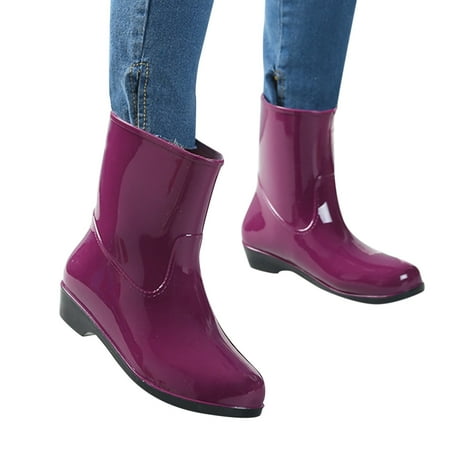 

Women Shoes Short Rain Womens Shoes Wide Sizes Boots for Womens Ankle Silicone Rain Shoe Cover Women Waterproof Rainboot Slip on Women Shoes with Removable insoles Garden Boot Rubber Shoes