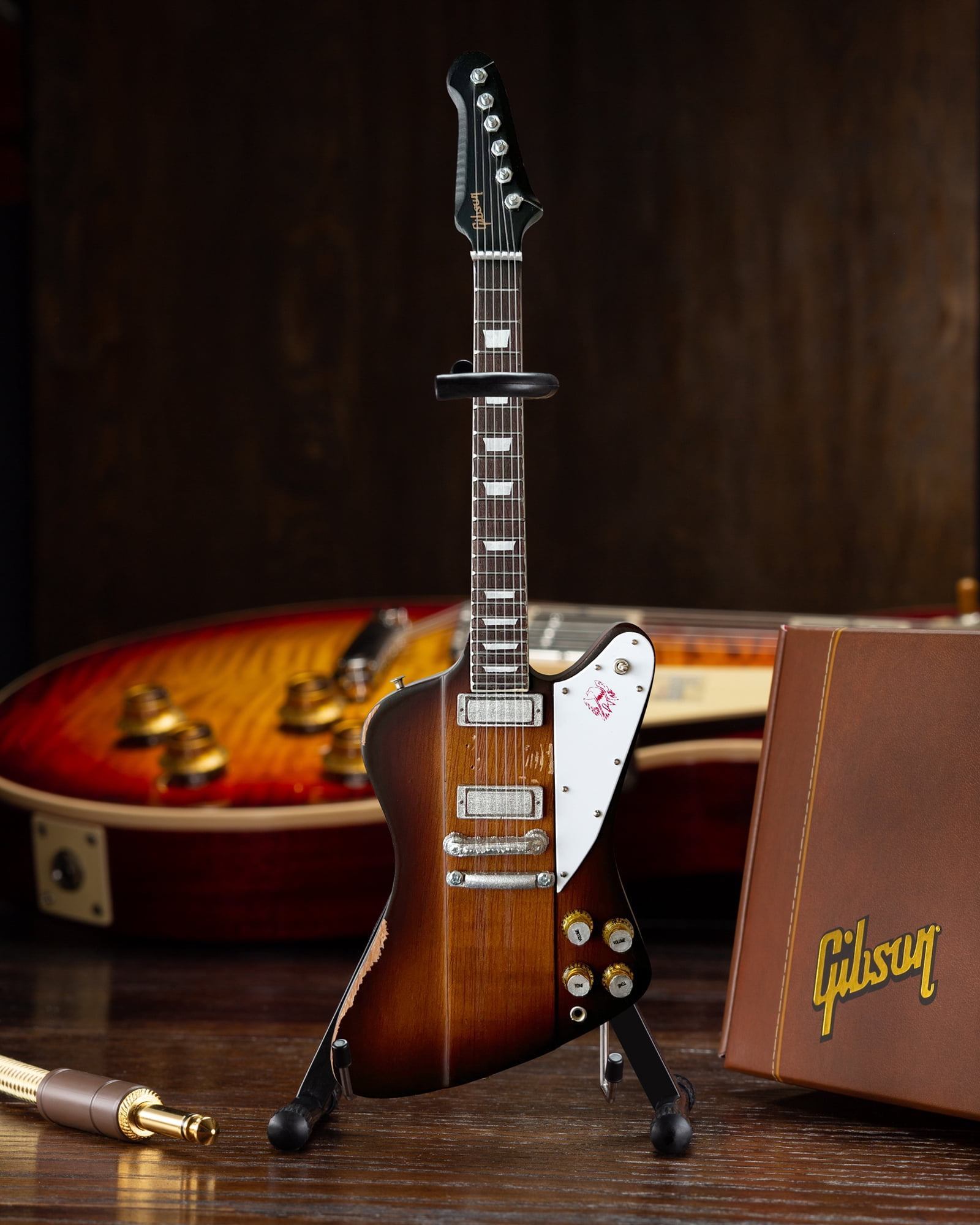 Johnny Winter Gibson Firebird V 1963 Sunburst 10 Inch Miniature Guitar
