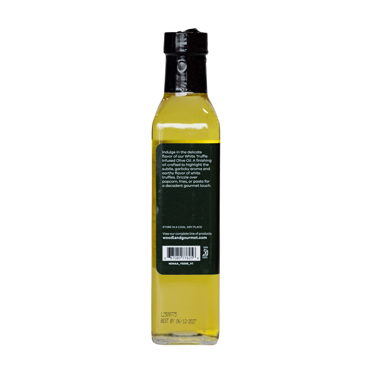 Woodland Gourmet White Truffle Oil Glass, 8oz