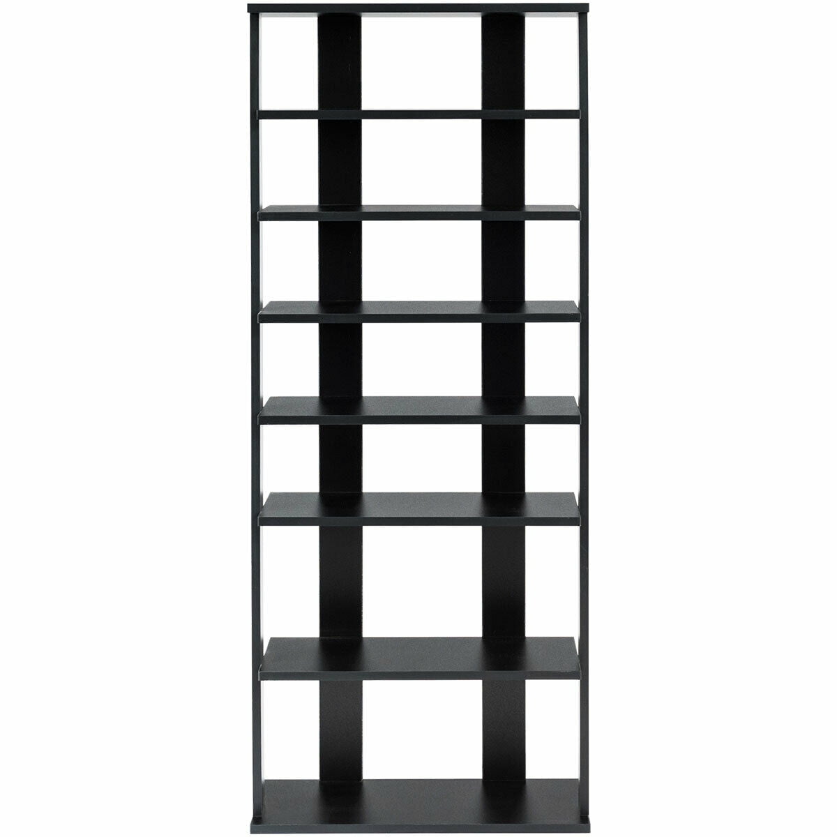 Patented 7-tier Dual Shoe Rack Practical Free Standing Shelves Storage  Shelves Concise : Target