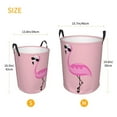 thumbnail image 5 of PHELIKA Funny Flamingos Happy Summer Laundry Hamper Waterproof Foldable Oxford Fabric Organizer Large Storage Bins For Dirty Clothes Round Baby Laundry Basket Toy Organizer Baskets, 5 of 6