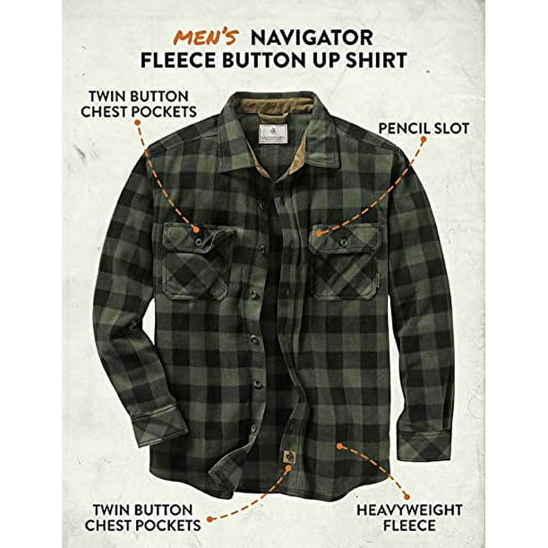Fleece button up shirt sale